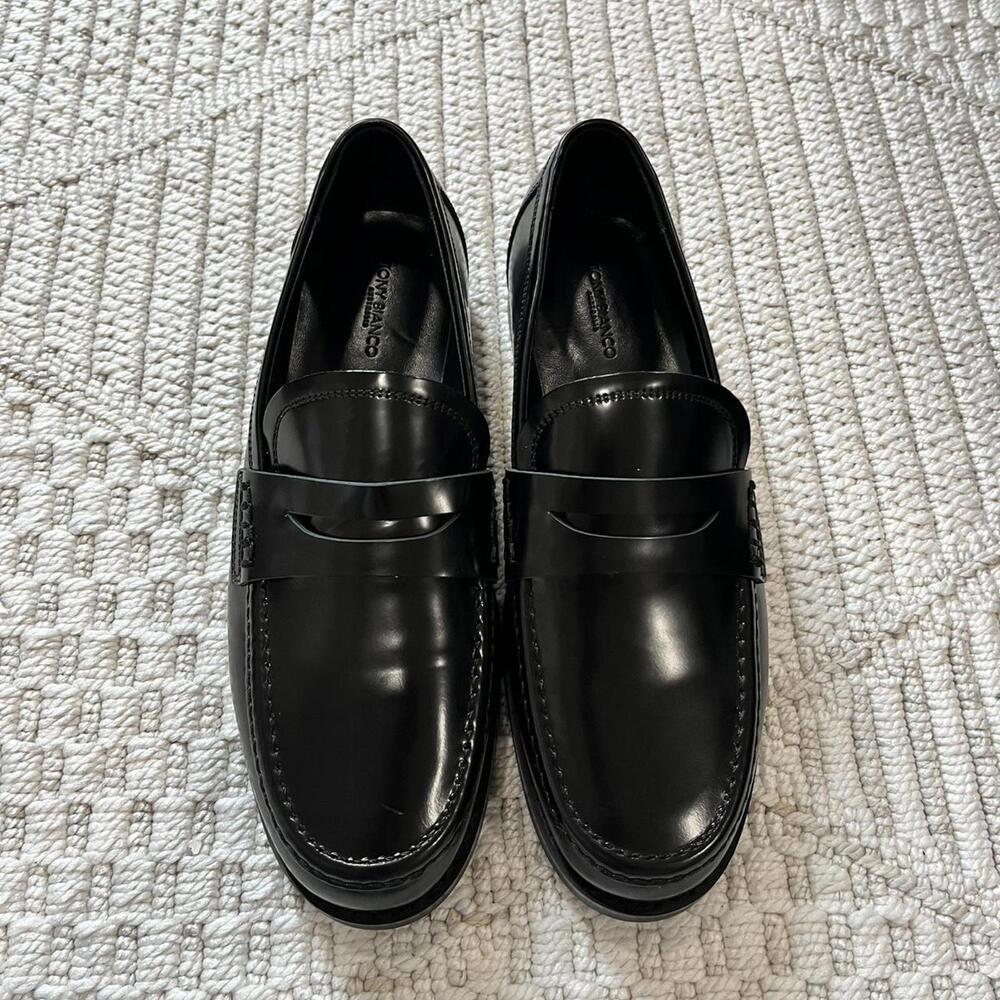 Tony Bianco Zac Black Hi Shine Loafers - Picture 5 of 6
